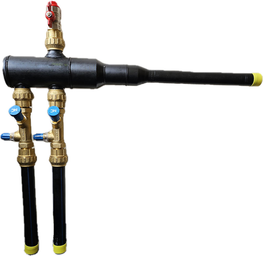 Wall Manifold with adjuster valve