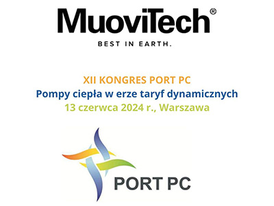 MuoviTech sponsorem XII Kongresu PORT PC „Pompy ciepła w erze taryf dynamicznych”